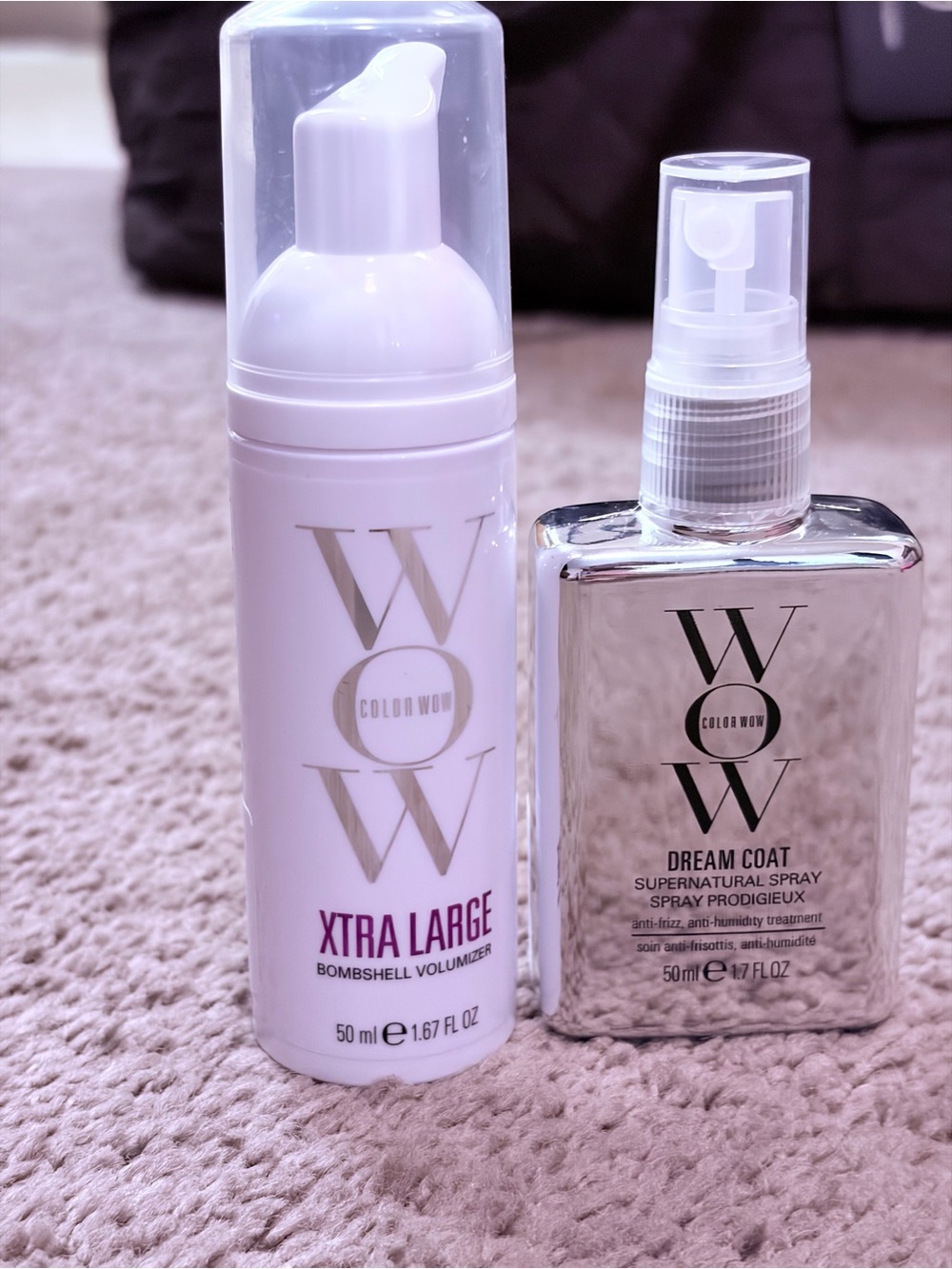 Color Wow Xtra Large Bombshell Volumizer & Dream Coat Spray — Sealed.
